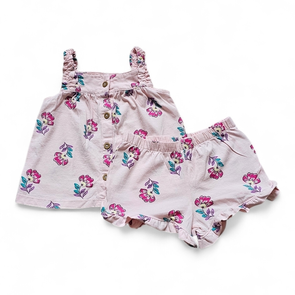 Carter's Pink Floral Baby Outfit